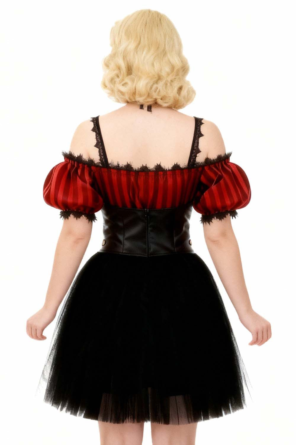 Shawnette Off-Shoulder Mini Black Skirt Dress