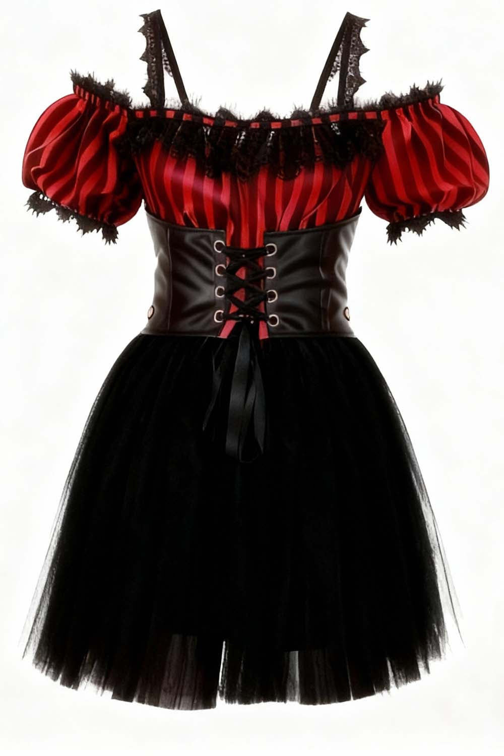 Shawnette Off-Shoulder Mini Black Skirt Dress