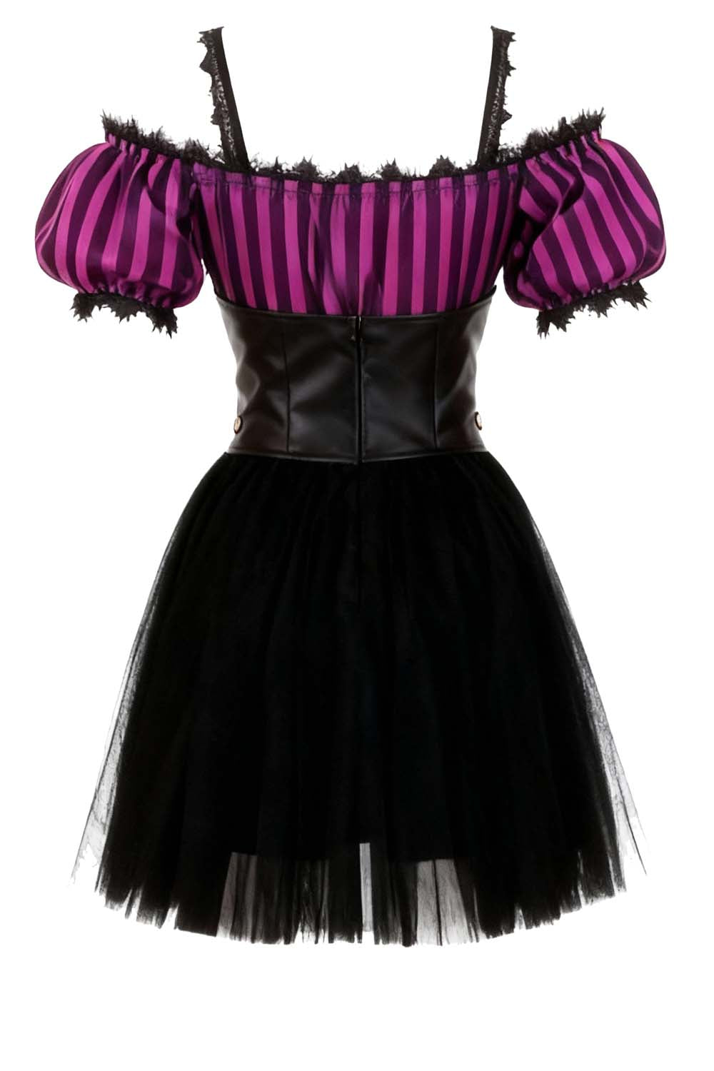 Shawnette Off-Shoulder Mini Black Skirt Dress