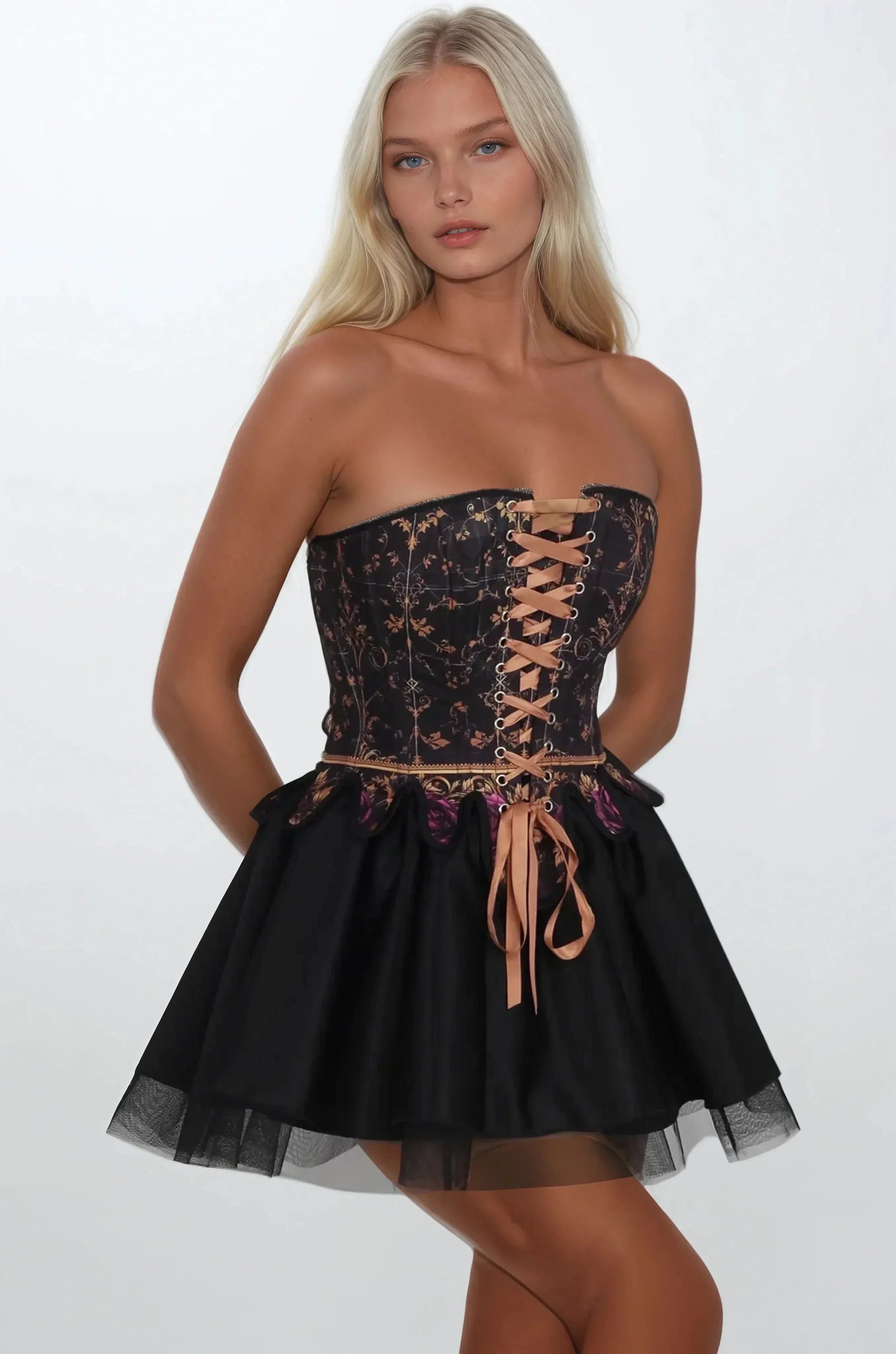 Teina Metallic Foil Luxe Fusion Corset