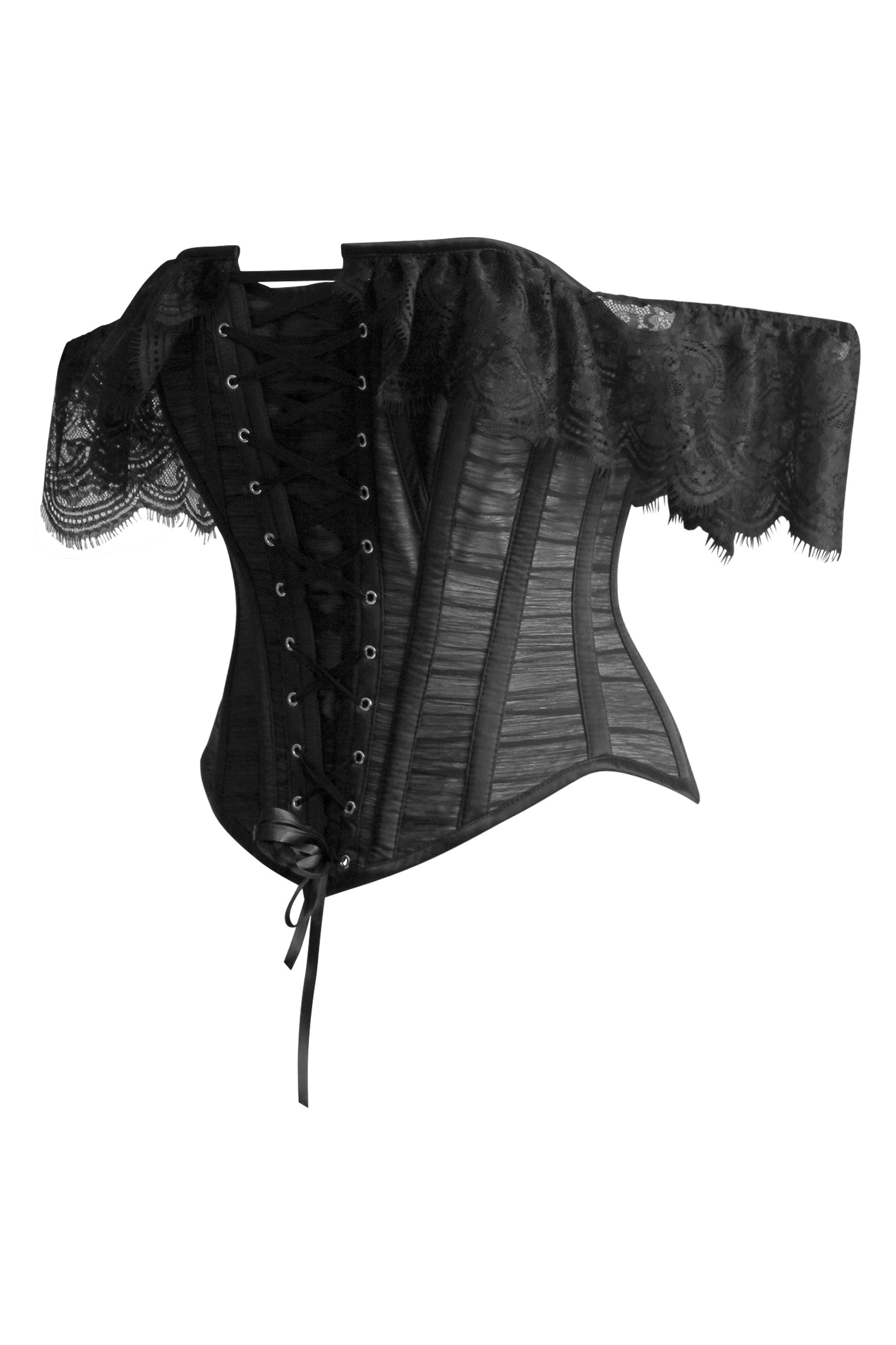 Jazmina Black Rococo Off Shoulder Corset