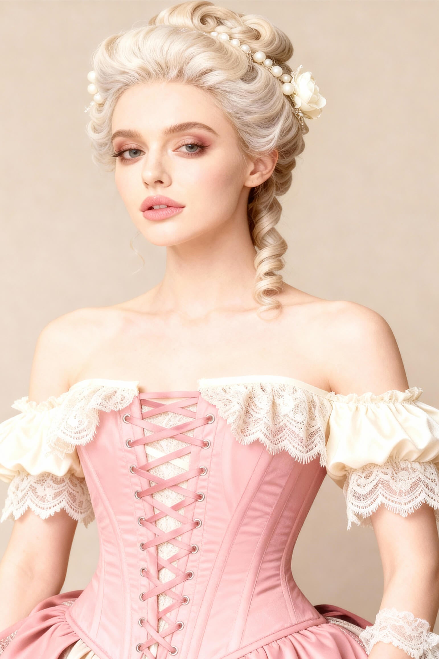 Jazmina Black Rococo Off Shoulder Corset